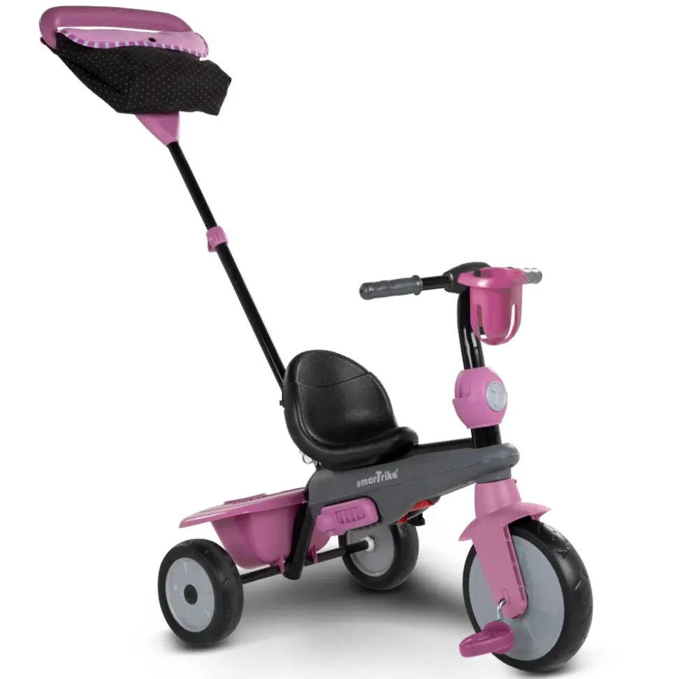 Smartrike Vanilla 4 In 1 Triciclo Per Bambini Dai 15 Mesi Con Maniglione Direzionale Touch Steering E Equipaggiamento Di Sicurezza Rosa