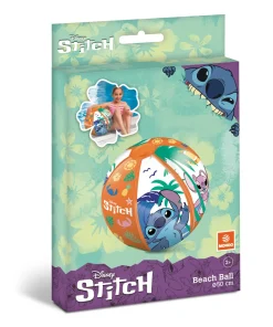 Stitch Beach Ball Pallone Da Spiaggia Colorato Gonfiabile Ideale Per Giocarci In Acqua Adatto A Bambini / Ragazzi / Adulti 50 Cm. Di Diametro