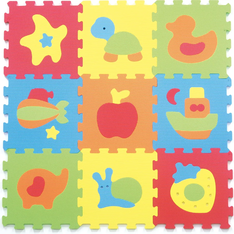 Tappeto Puzzle Animali 9Pcs