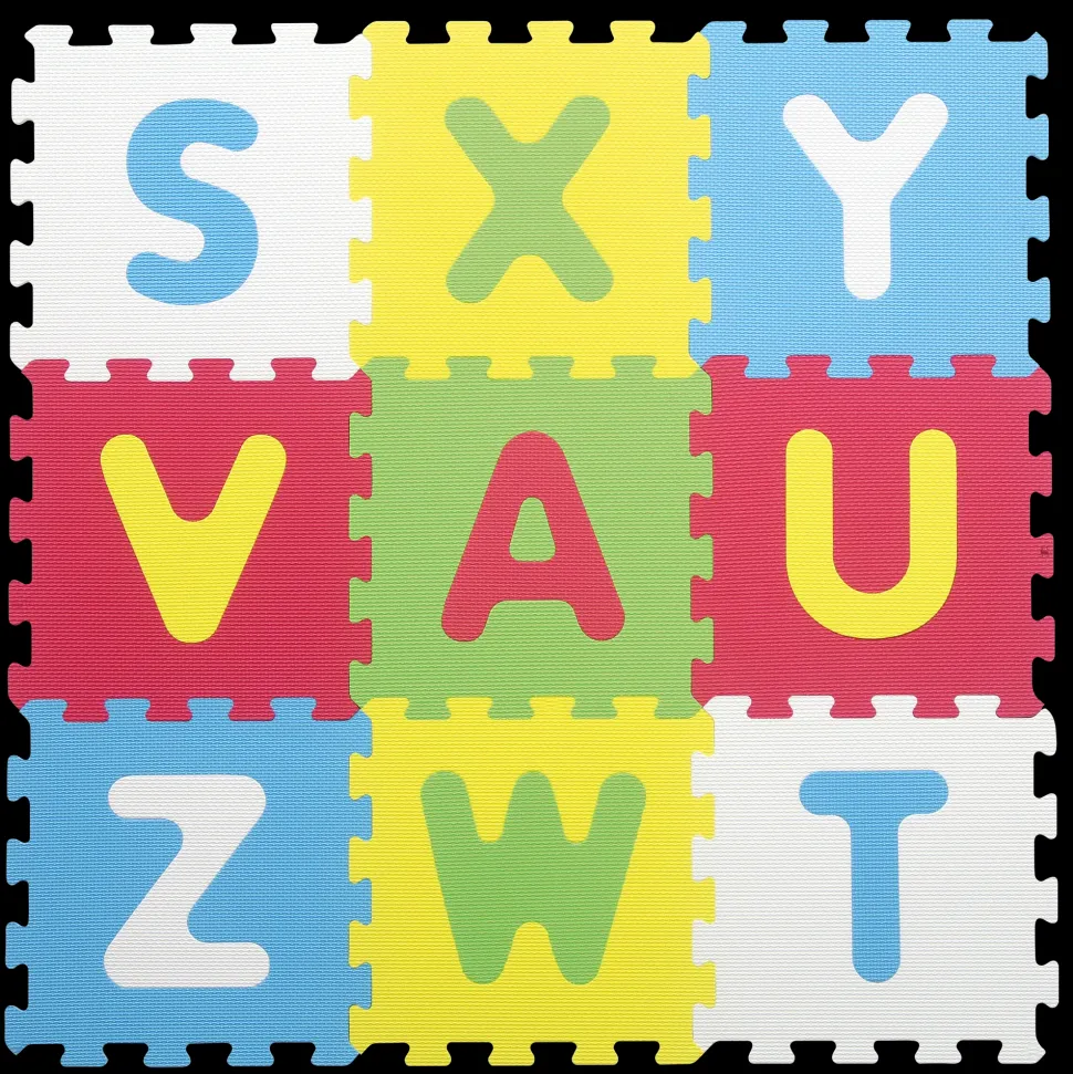 Tappeto Puzzle Lettere 9Pz