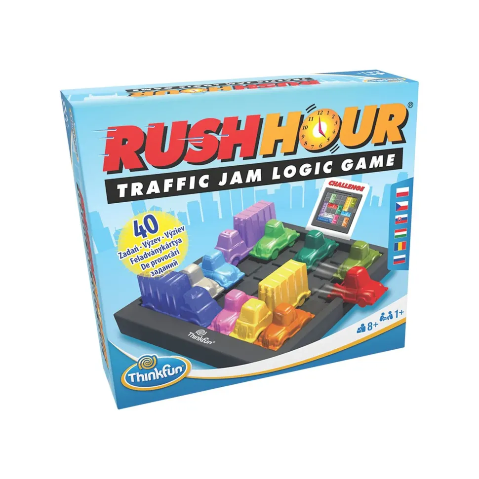 Thinkfun Rush Hour Scappa Dagli Ingorghi, Gioco Da Tavolo, Da 1 A 4 Giocatori, 8+ Anni