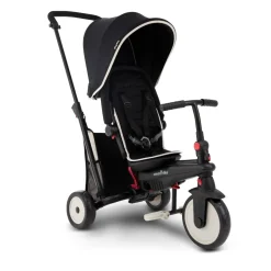 Triciclo Pieghevole 6In1 Con Schienale Reclinabile, Maniglione Direzionale Ed Allungabile E Ammortizzatori Brevettati: Smartrike Str3 Per Bambini Dai 10 Mesi Ai 3 Anni Nero