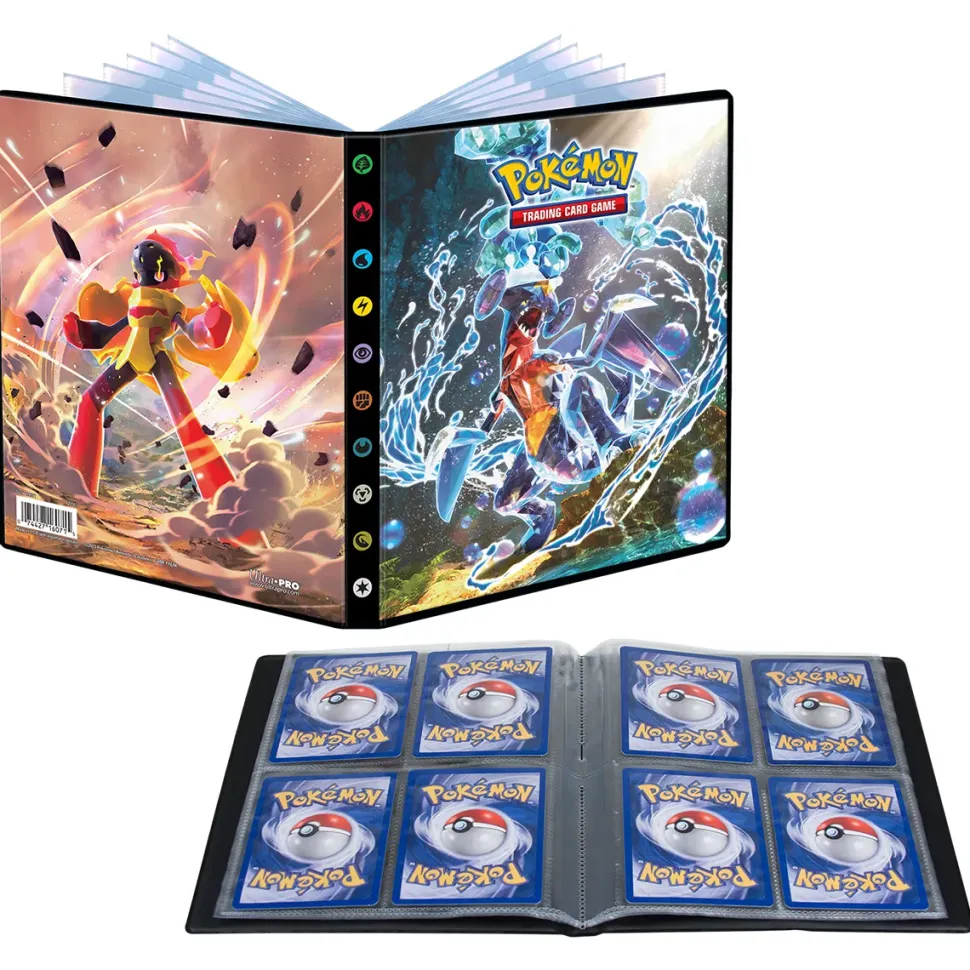 Ultra Pro Pokemon Portfolio 4 Tasche 12 Pagine Scarlatto E Violetto Paradosso Temporale