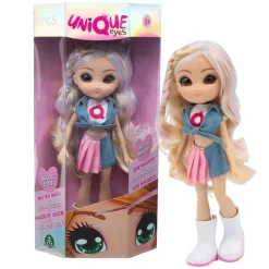 Unique Eyes Bambola Articolata 25 Cm, Con Occhi Grandi Magici E Profondi, Segue Il Tuo Sguardo, Rebecca Fashion Doll