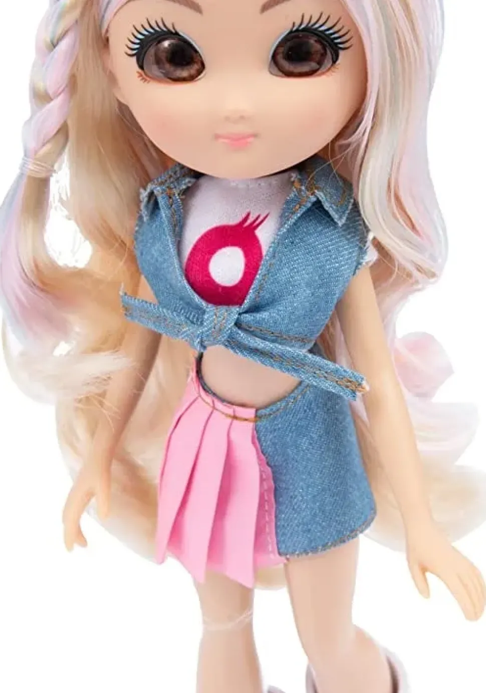 Unique Eyes Bambola Articolata 25 Cm, Con Occhi Grandi Magici E Profondi, Segue Il Tuo Sguardo, Rebecca Fashion Doll