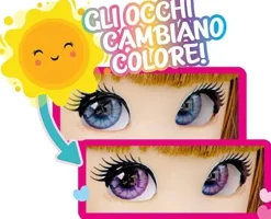 Unique Eyes Bambola Articolata 25 Cm, Con Occhi Grandi Magici E Profondi, Segue Il Tuo Sguardo, Rebecca Fashion Doll