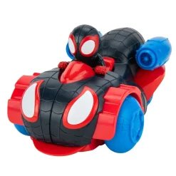 Veicolo Spidey Miles Morales 2 In 1 Da 15Cm Con Personaggio Miles Morals Incluso
