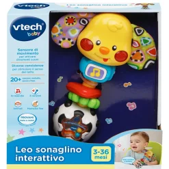 Vtech Leo, Sonaglino Interattivo Parlante, Musicale E Luminoso