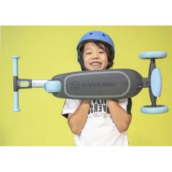 Yglider Nua Lo Scooter A 3 Ruote Pieghevole Premium Con Ruote Luminose Da 127 Mm E Gancio Da Parete Per Bambini Dai 3 Anni In Su